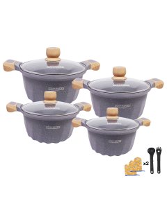 ROMANIA Ollas roca volcánica  8 piezas