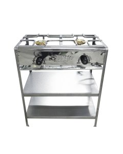 SURGE cocina semi industrial 2 hornillas Mod - alta steel con División