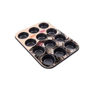 FACUSA molde x 12 quequitos 35 x 26.5 x 3 cm