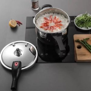 Genérico Olla a presión de acero inoxidable 7 litros