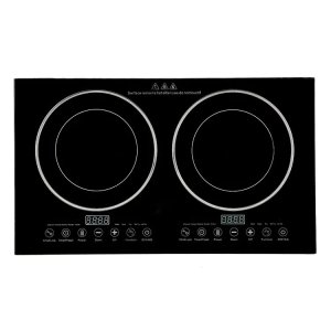 National Cocina de inducción 2 quemadores vidrio dos placa Mesa 3500 vatios eléctrico infrarrojo doble cocina de cerámica