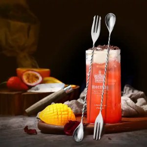 Cuchara de barra de tridente de acero inoxidable