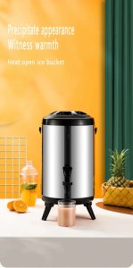 Dispensador 9.5 litros De bebidas comerciales, jarra De filtro De Agua aislado De acero inoxidable