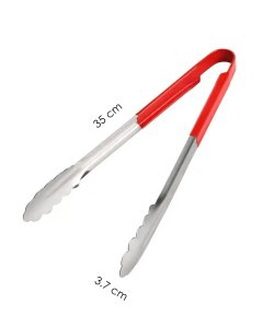Pinza 35 cm de acero inoxidable para comida, pinzas para comida para el hogar, barbacoa, carne, cocina