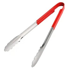 Pinza 35 cm de acero inoxidable para comida, pinzas para comida para el hogar, barbacoa, carne, cocina