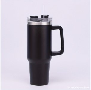 Vaso térmico de acero inoxidable portable 1200ml con asa y sorbete