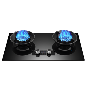 Cocina a Gas en vidrio templado, 2 hornillas